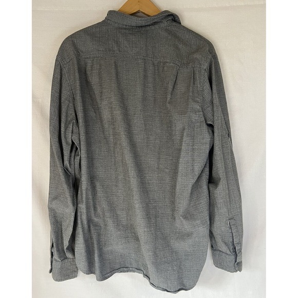 Woolrich Gray Cotton Button Down Men's Shirt Size Large Chest Pocket - Picture 4 of 6